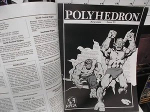 POLYHEDRON Magazine Issue 25 Newszine 1984 includes Mentzer and Moore Scenarios - Picture 1 of 2