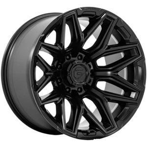 22x10 -18 Fuel 1PC Flux 8x6.5 Blackout Wheels (Set of 4) - Picture 1 of 3