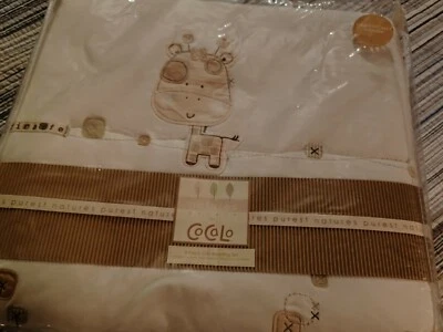 COCALO GIRAFFE 4 PIECE NURSERY CRIB BEDDING SET "ORGANIC COTTON" NEW - Image 1 of 4
