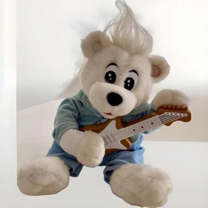 Animierter singender Plüsch Teddybär Gitarre Ruderboot London Brücke Kingsky Spielzeug - Bild 1 von 12