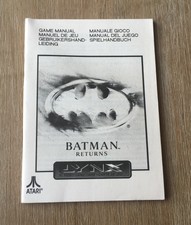 Atari Lynx -- Batman Returns -- Instruction Manual