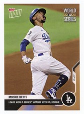 2020 MLB Topps Now #479 Mookie Betts WORLD SERIES WIN Los Angeles Dodgers /2687