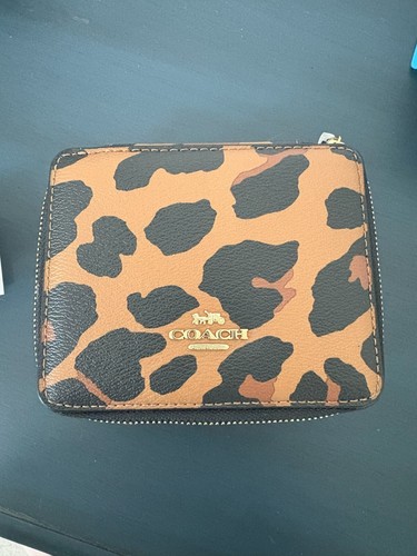 Coach Portagioie con Stampa Leopardata NUOVO C8081G