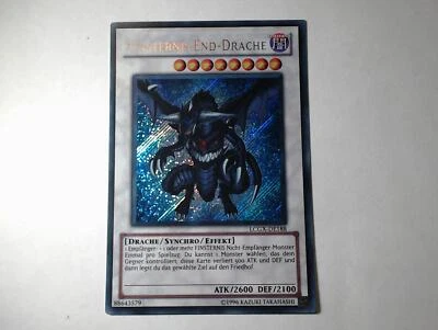 Yugioh FINSTERNIS END-DRACHE , lcgx-de188 Secret Rare deutsch Near Mint  - Bild 1 von 4