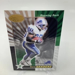 2000 Barry Sanders Leaf Certified #116 2 STAR Gold Detroit Lions - Picture 1 of 2