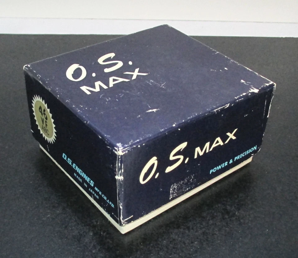 O.S. MAX-46VF ABC rear exhaust 7.45cc 2 cycle glow engine for R/C airplane,  f/s - Image 1 of 4