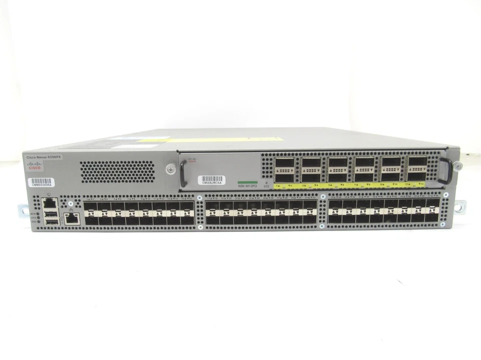 Cisco N9K-C9396PX V03 Module N9K-M12PQ SFP+ 48p Port & 12p Port 40G N9K-PAC-650W - Image 1 of 4