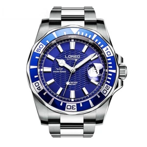Relojes mecánicos automáticos para hombre cristal de zafiro bisel giratorio 200M impermeables - Imagen 1 de 10
