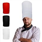 Hibachi Chef Hat Teppanyaki Tall Chef Cap for Hibachi Party 5 1/8-5 3/4 White