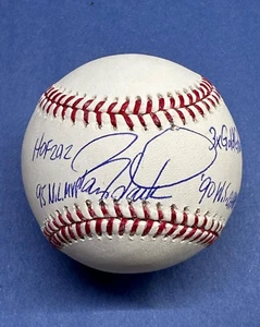 Barry Larkin Autographed OMLB Baseball with 4 Inscriptions - JSA Authenticated - Picture 1 of 14