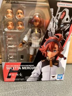 S.H.Figuarts Suletta Mercury Action FIgure Gundam the Witch from Mercury Bandai - Image 1 of 2