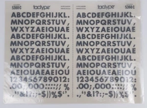 TACTYPE 5360C double Sheet Dry Transfer - Picture 1 of 4
