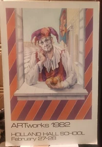 Rare Artworks 1982 Holland Hall School Ruth Armstrong Signed Poster - Picture 1 of 7
