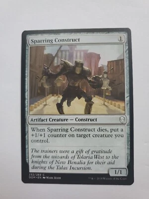 MTG Magic The Gathering Card Sparring Construct Artifact Creature Construct Domi - Image 1 of 2