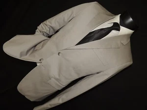 Theory Men's light pearl Gray Modern cotton blend slim fit jacket 38 - Picture 1 of 11