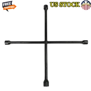 20" Lug Wrench Carbon Steel SAE Metric 4-Way Tool Cars SUV Vans Trucks Rustproof - Picture 1 of 5