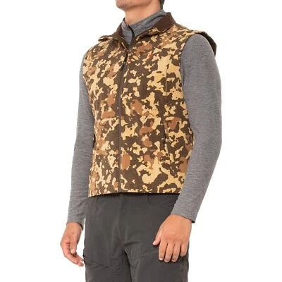 DUCK CAMP 3L VANTAGE Soft Shell CAMOUFLAGE Hunting VEST Jacket Mens SMALL NEW - Image 1 of 4