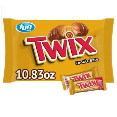 TWIX Fun Size Caramel Cookie Chocolate Candy Bars - 10.83 oz Bulk Candy Bag - Image 1 of 4