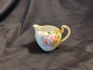 Nippon Hand Painted Replacement Creamer w/o Lid,Pink Roses & Gold Trim PRE-OWNED - Picture 1 of 14