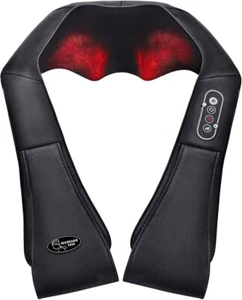 Neck Shoulder Massager Shiatsu Back Massager with 3 Levels Adjustable Speed - Picture 1 of 11