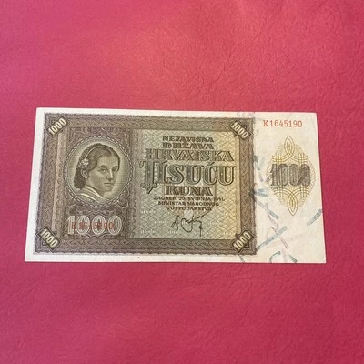 Croatia- 1000 Kuna- 1941 - Image 1 of 4