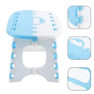  Kunststoff-Klapphocker für Badezimmer, kleine Bank, tragbarer Klapphocker – - Bild 1 von 17