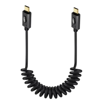 USB 5 Retractable Thunderbolt Cable 80Gbps 240W USB-C to USB-C 16K/8K - Image 1 of 4