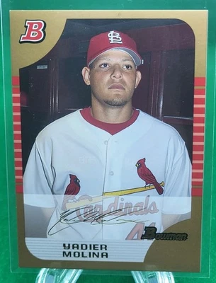 Yadier Molina 2005 Bowman Draft Oro BDP17 Cardenales de San Luis 2do Año Foto 1 de 2