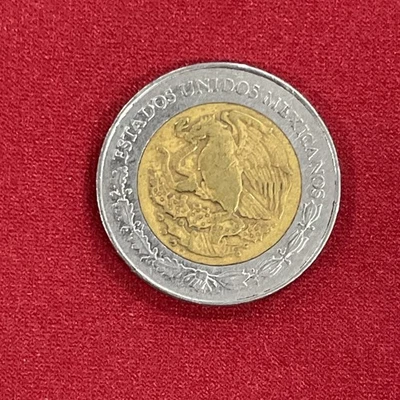 Moneda de 1 peso mexicano 1993 Foto 1 de 2