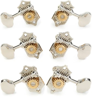 Набор вертикальных тюнинговых машин Grover V97-18NA Sta-Tite серии 97-18 - никель - Изображение 1 из 4