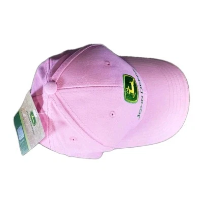 JOHN DEERE PINK TODDLER HAT CAP ELASTIC BACK OFFICIAL LICENSED NEW TAGS - Image 1 of 3
