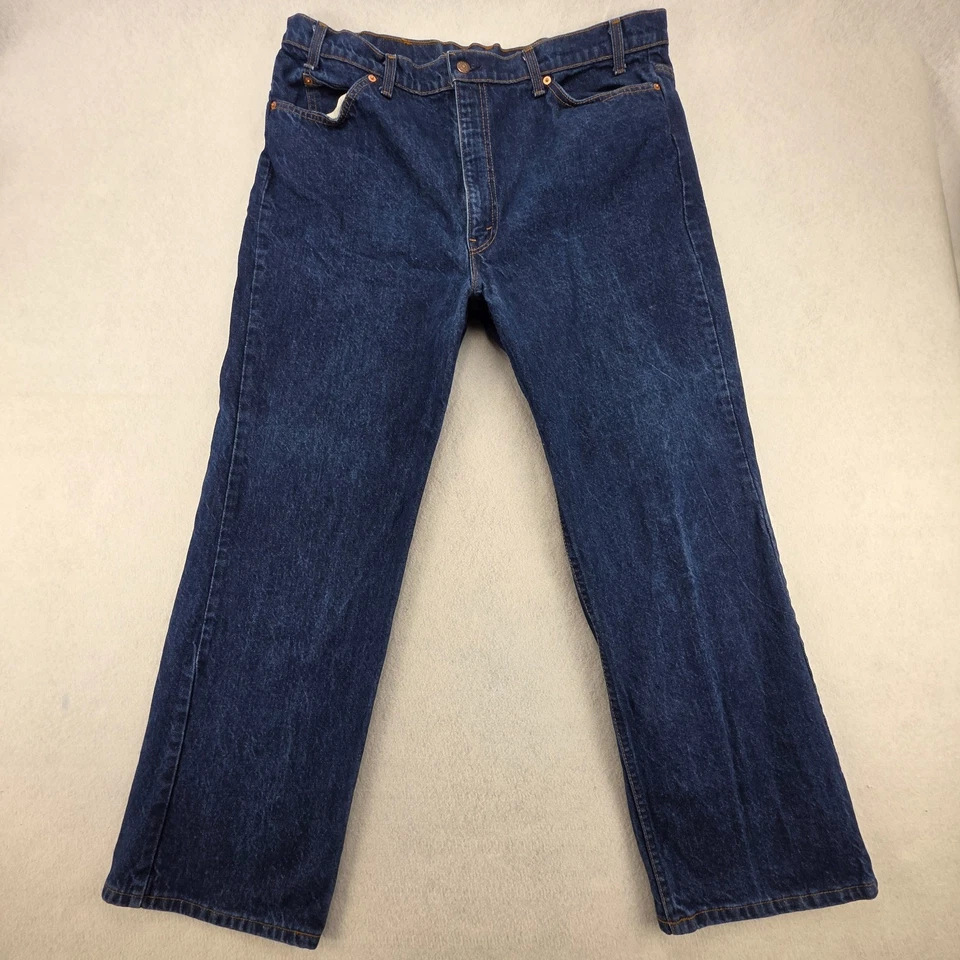 Pantalones de mezclilla vintage años 90 Levi's 20517 0217 Saddleman corte bota para hombre 42x30 pestaña naranja EE. UU. Foto 1 de 4