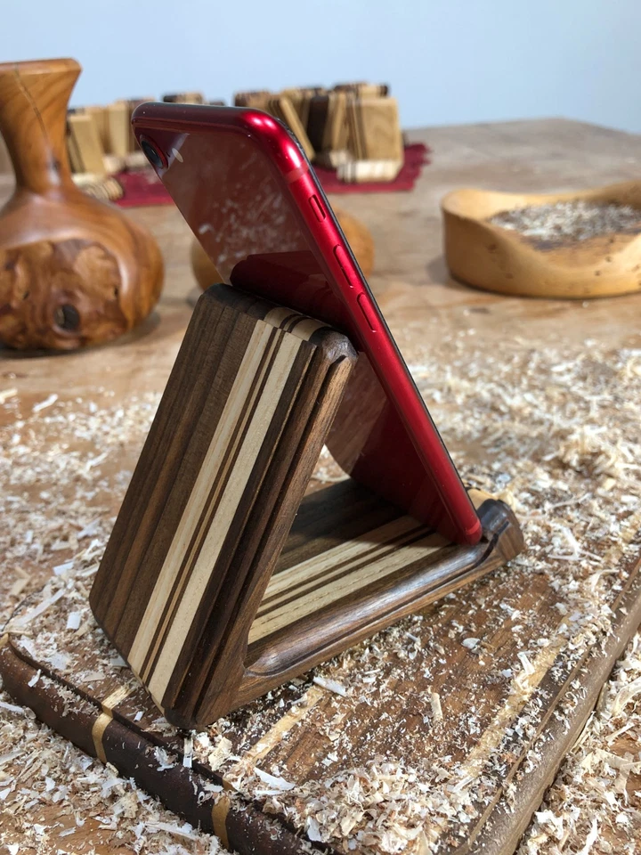 Tablet stand EXCLUSIVE!Luxury wooden phone stand,LIMITED edition!Handcrafted! - Image 1 of 4