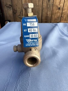 Juego Regulador WATTS LATÓN T56 40lbs Rango 30-60 - Sin Caja Original Hecho en EE. UU. - Imagen 1 de 5