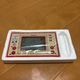 Game & Watch Mickey Mouse W/Box Manual Nintendo Rare Retro Collectible Good Used