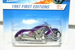 Hot Wheels 1997 First Edition Scorchin' Scooter 519 purple bikes - Bild 1 von 5