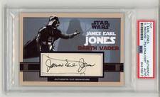 James Earl Jones & Dave Prowse Signed Darth Vader Star Wars Card David ~ PSA DNA