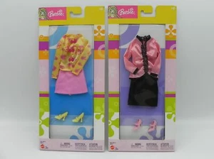 Barbie Fashion Avenue HIP 2003 Lot 2 Dresses Shoes B8272 C6870 C6872 Mattel NRFB - Foto 1 di 4
