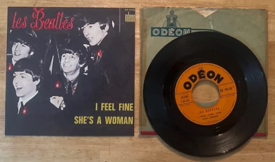 45 7" FRENCH SP THE BEATLES JUKEBOX ODEON SO 10125 I FEEL FINE - Image 1 of 2