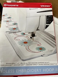 Husqvarna Viking Endless Embroidery Hoop ll for Designer Diamond, Ruby and Topaz