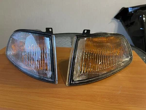 92-95 HONDA Civic EG HatchBack Corner Lights White 3DR 33300SR3013 - Picture 1 of 13