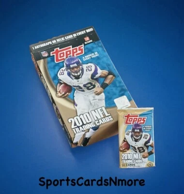 2010 Topps HOBBY Football Pack - Possible Rob Gronkowski RC - Favre Montana Auto - Image 1 of 2