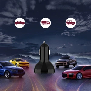 3 porty USB Auto Szybkie ładowanie Typ-C Bezpieczna ładowarka Adapter Akcesoria Uniwersalne - Zdjęcie 1 z 5