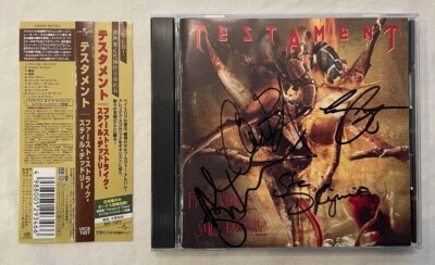 Testament - First Strike Still Deadly (Japan CD w/OBI) Signed by 4 band members - Image 1 of 4