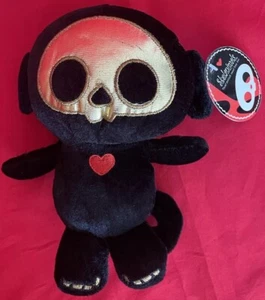 Skelanimals Special Edition Gold Face bones Marcy Monkey plush Fiesta 8” Rare - Picture 1 of 6