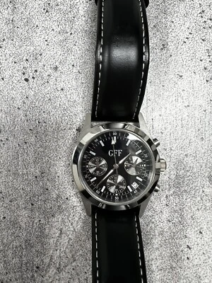 Herren Uhr Chronograph GFF Edelstahlgehäuse ca. 37 mm (NP 110€) - ungetragen - Bild 1 von 4