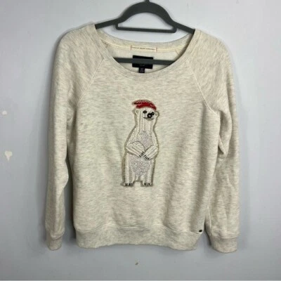 American Eagle Outfitters Size medium Fleece Polar Bear Graphic Sweatshirt WSB - Image 1 of 4