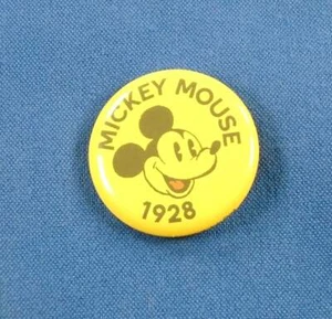 Pin botón 1928 2018 comida chatarra Mickey Mouse 90 aniversario redondo de Disney - Imagen 1 de 2