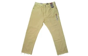 Levi's 501 Original Cropped Jeans - Size 30X26, Yellow - Picture 1 of 10