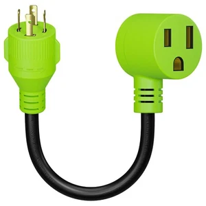 Leisure Cords Nema L14-30P to 6-50R Generator Power Cord Welder Adapter 18 Inch - Picture 1 of 8